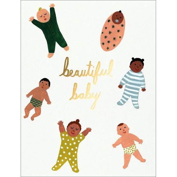 Beautiful Baby - New Baby Greeting Card