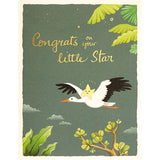 Congrats Little Star - New Baby Greeting Card