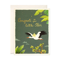 Congrats Little Star - New Baby Greeting Card