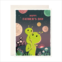 Happy Father's Day Greeting Card - Aliens