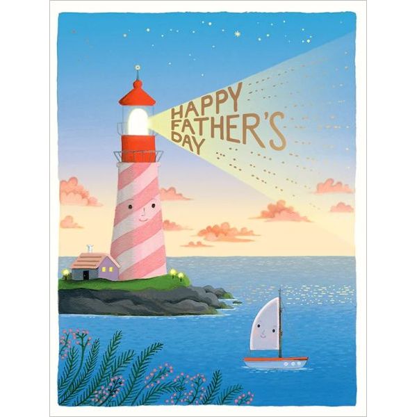 Happy Father's Day Greeting Card - Lighthouse