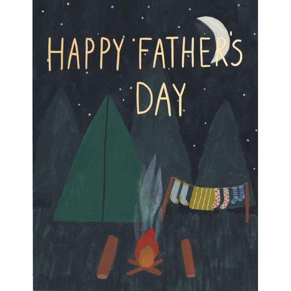 Happy Father's Day Greeting Card - Camping