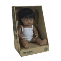 Miniland Doll, Anatomically Correct Baby, Latin American Boy, 38cm