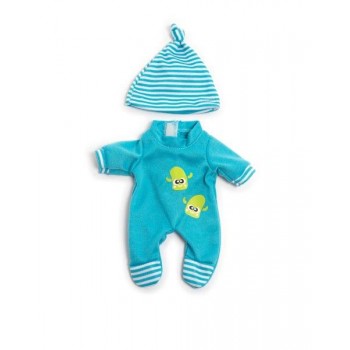 Miniland Clothing Blue Winter Pyjamas Set (21cm Doll)