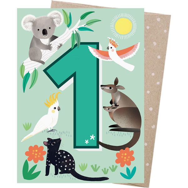 Age 1 - Birthday Greeting Card