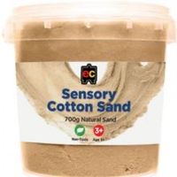 Sensory Cotton Sand 700g Tub - Blue