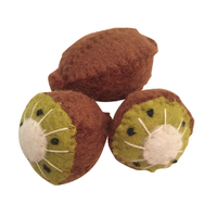 Papoose Felt Food // Kiwi Fruit Set of 3