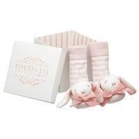 Maud n Lil - Rose Boxed Rattle Socks