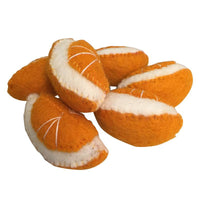 Papoose Felt Food // Orange Slices Set of 6