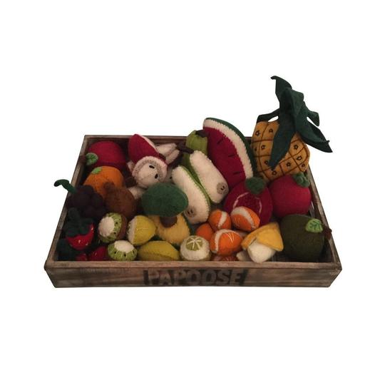Papoose Felt Food // Crate of Fruit