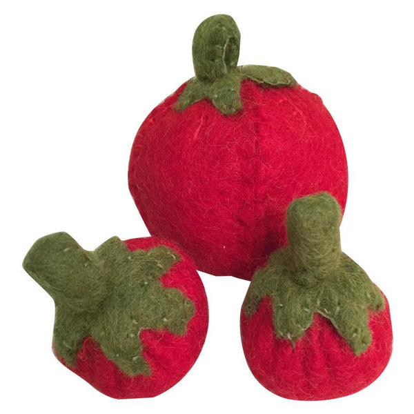 Papoose Felt Food //  Tomatoes Set of 3