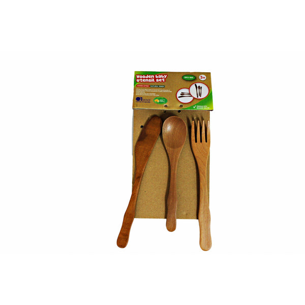 Toddler Wooden Utensil Set