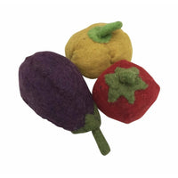 Papoose Felt Food //  Capsicum, Eggplant & Tomato