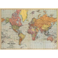Vintage Poster/Gift Wrap | Map of the World